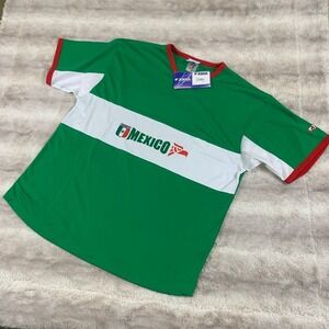 Joma Mexico Soccer Jersey Mens Large Green White Red Futbol Fan Shirt NEW